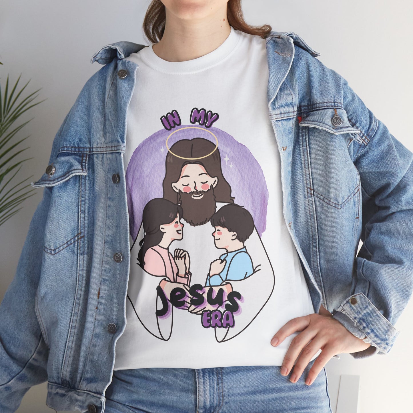 In My Jesus Era Unisex Heavy Cotton Tee - Faith Inspired Casual Wear