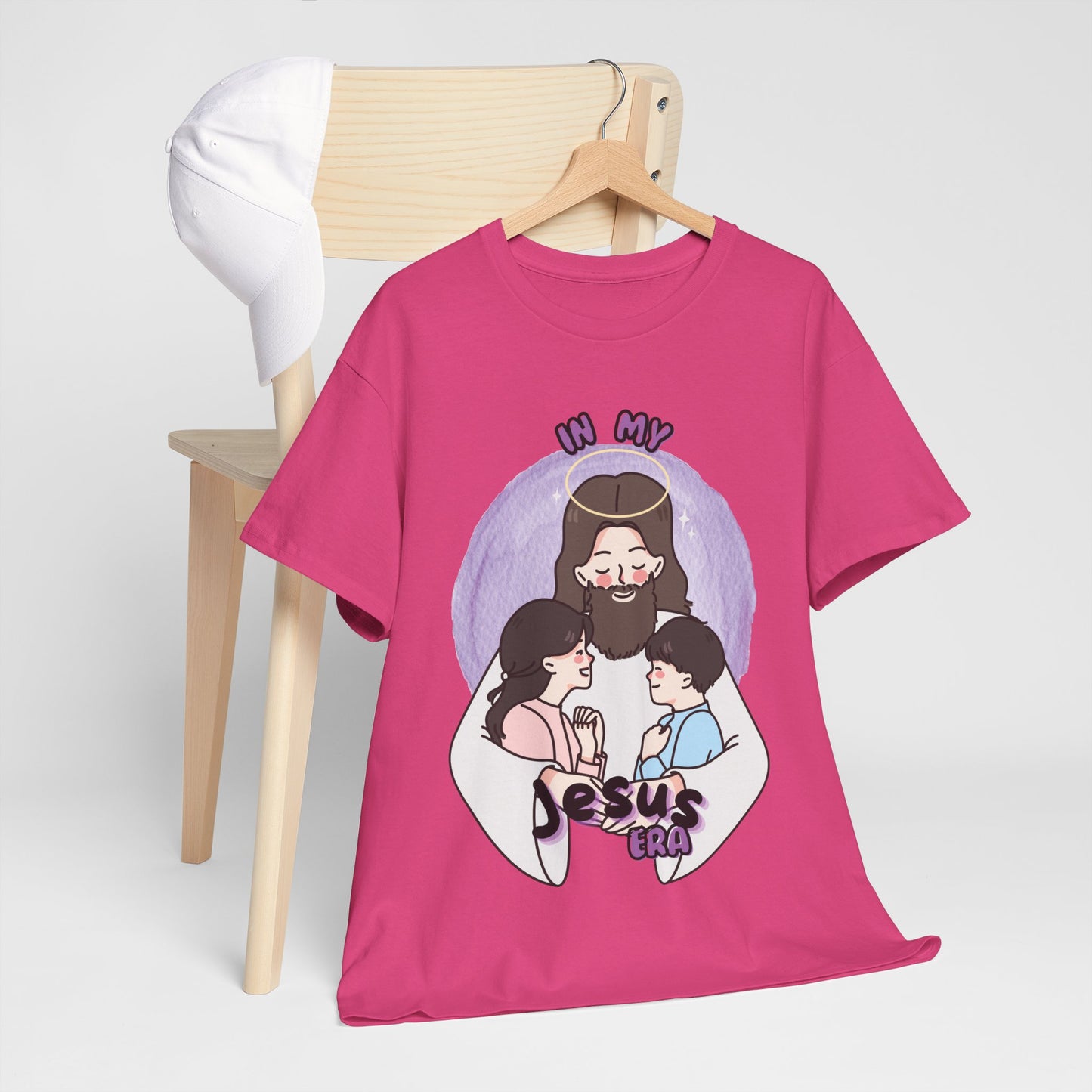 In My Jesus Era Unisex Heavy Cotton Tee - Faith Inspired Casual Wear